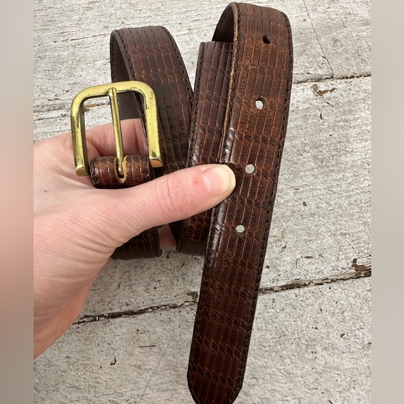 Vintage Christian Dior Leather Brown Belt